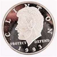 Coin 1 Ounce .999 Silver Bill Clinton