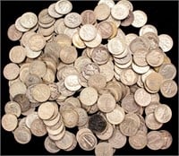 Coin 200 Silver Dimes Roosevelt & Mercury