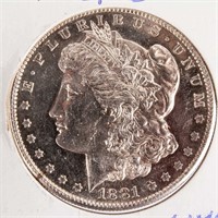 Coin 1881-S Morgan Silver Dollar Unc.