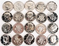 Coin Kennedy Proof Half Dollars 20 Pc Silver