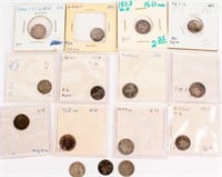 Coin U.S. Half Dimes & 3 Cent Silver Coins