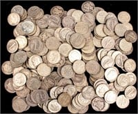 Coin 200 Silver Dimes Roosevelt & Mercury