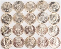 Coin Kennedy Half Dollar Roll 1964 BU 20 Coins