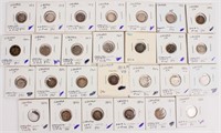 Coin Early Canadian 5 Cent Silver Coins 27 Pcs
