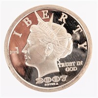 Coin 1 Ounce .999 Silver Round California