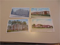 4 Postcards Of Schools