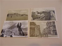 4 Postcards - Alexandria and Sphinx
