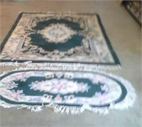 two matching rugs