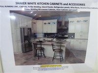White Shaker super kitchen cabinet set