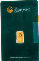 Coin 1 Gram .999 Gold Perth Mint Certified