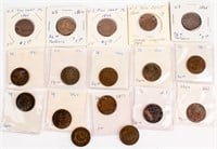 Coin United States Type Two Cent Pieces 17 Coins