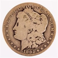 Coin 1882-CC Morgan Silver Dollar Key Date Good