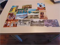 13 Postcards with Various People In Them