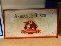 ANHEUSER-BUSCH BEER TIN SIGN