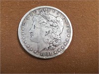 1881 MORGAN SILVER DOLLAR