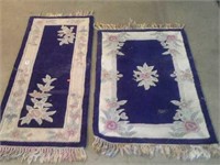 Two hand-tufted Chinese rugs