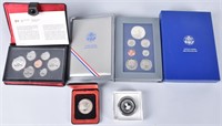 LOT OF US & FOREIGN SILVER PROOF SETS