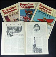Houdini, Harry. Popular Science articles