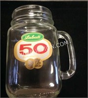 Lot of 2 - Labatt '50 Authentic Ale' Beer Mugs
