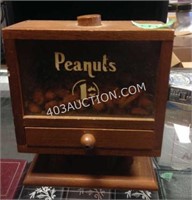 Antique Peanut Dispenser 6" H