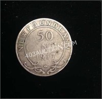 1917 Newfoundland 50-cent Coin