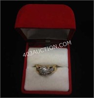 14kt Yellow & White Gold Lady's Diamond Ring $1350