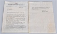 1945 HARLEY DAVIDSON LETTER about WWII
