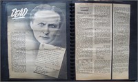 Houdini. Harry. Scrapbook of articles