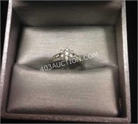 10kt White Gold Ladies Custom Diamond Ring AP$1750
