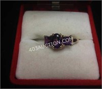 10kt Yellow Gold Lady's Amethyst Ring App $700