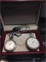 Lot of 2 Pocket Watches - Elgin and Westclox