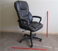 dark brown rolling office chair