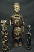 MIXED LOT OF THREE AFRICAN FIGURES