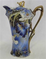 RS Prussia Cobalt decorated chocolate pot