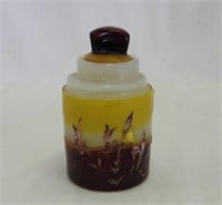 Early Galle French Cameo 3 1/8" scent bottle