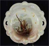 RS Prussia 11" Sailing Ships handled plate