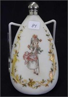French lady's glass flask