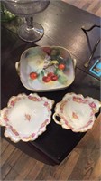2 Limoges plates & Nippon bowl