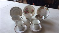 5 Assorted cups & saucers
