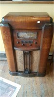 Antique floor model radio