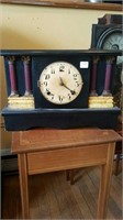 Mantle clock missing glass front no wind up key