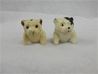 Miniature Painted Metal Puppy S&P