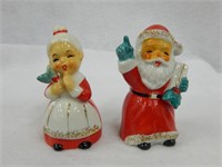 Santa and Mrs Claus S&P with Gold Accents