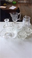 Assorted crystal & glassware