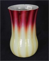 Plated Amberina 6 1/4" celery vase