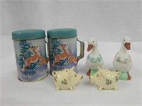 Lot of Three S&Ps - pigs geese and deer