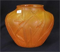 Consolidated 6 1/2" Grasshopper vase