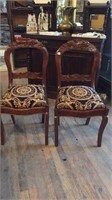 2 Antique dining room chairs