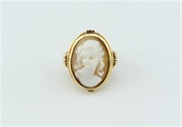 10K Gold Cameo Ring.Size 6