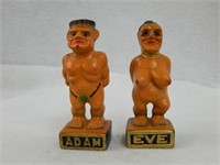 Adam and Eve Salt and Pepper Shakers